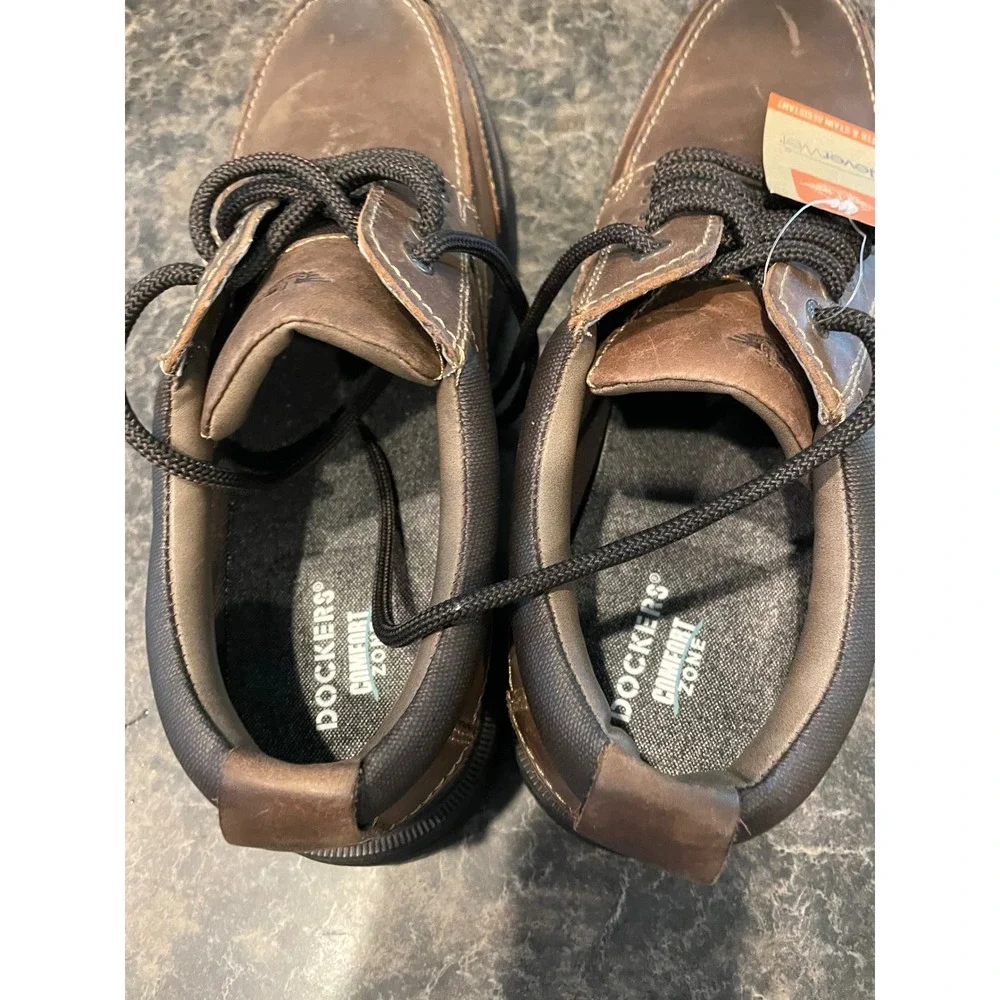 Dockers Mens Overton Oxford Leather Shoe Size 13 Water & Stain Resistant